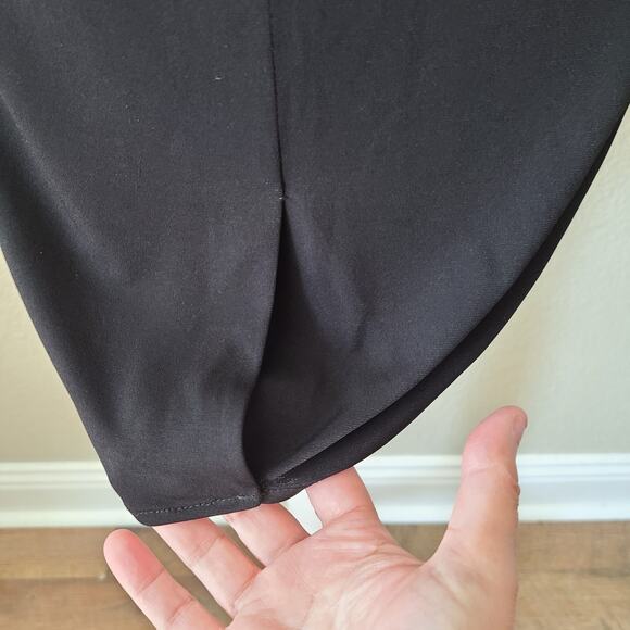 Alyce Paris Retro Babydoll Mini Black Dress Sz 00 NYE Evening Cutout Party Y2K - Picture 6 of 12